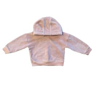 Champion Infant Girls Fleece Hoodie 24 Months Pink Spell Out Logo Sports
